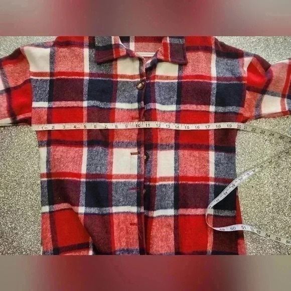 WOMEN'S FLEECE BUTTON UP SHACKET SIZE SMALL - Picture 4 of 5